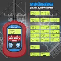Lescars Kfz Diagnosegerät: OBD2-Diagnosegerät zum Auslesen und Löschen von Fehlercodes (OBD2 Fehler löschen, Kfz Fehler, Auslese) – Ansicht 2