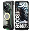 DOOGEE Fire 7 Pro Rugged Smartphone 5G Android 15, 32GB+256GB/2TB Rugged Phone, 13000mAh, 6.6"+ 90Hz, Dual SIM Free Mobile Phone, Camping Light/Poc/3 Card Slots/Face ID / BT5.0/NFC/GPS-Green