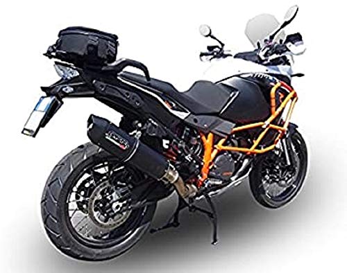 GPR Italia Exhaust System Uitlaat 55.FUNE met aansluiting Lc 8 Adventure 1190 2013/16 Furore zwart