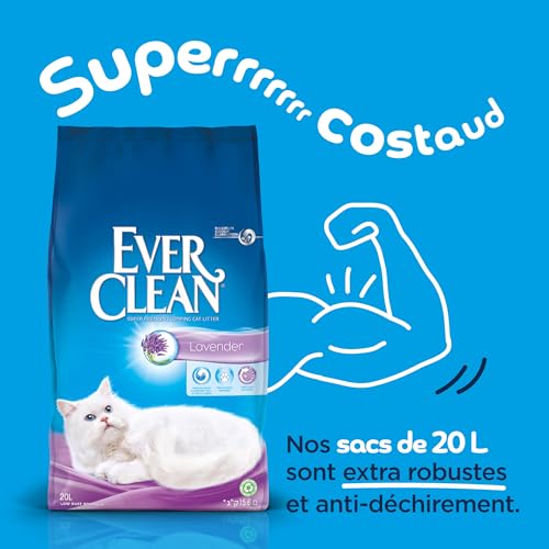 Litière chat agglomérante EverClean 20L haute absorption - 8