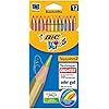 BIC Kids, Tropicolors, Kinderstiften, Kleurpotloden Set Vanaf 5 Jaar, Kartonnen Etui, 12 Stuks