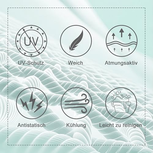 Gallopoff Fliegendecke Pferde mit Halsteil – atmungsaktive Sommerdecke mit UV-Schutz und Scheuerschutz, Verstellbarer Brustverschluss, Bauchgurte, Beinschnüre und Schweiflatz Green 135 cm