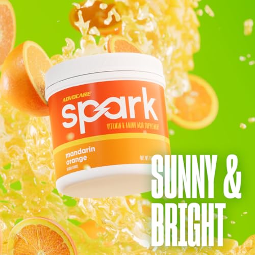 Image of AdvoCare Spark - Energy Drink Mix - Vitamin & Amino Acid Supplement - Supports Energy & Focus - Portable Immune Support - Sugar-Free - Mandarin Orange (10.5 oz)