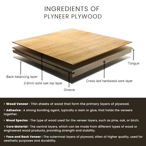 Image of Plyneer Pine Blockboard - High-Density Pine Veneer for Superior Strength & Stability | Ideal for Interior & Furniture Applications (16mm)-8ft x 4ft