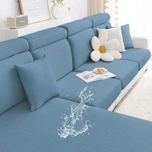 Smiry Waterproof Couch Cushion Covers, Non Slip Seat Cushion Covers