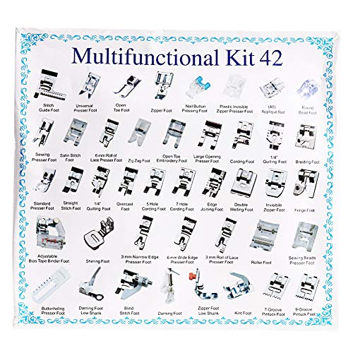Kit de 42 Piezas Pies para Máquina de Coser Doméstica miniatura 2