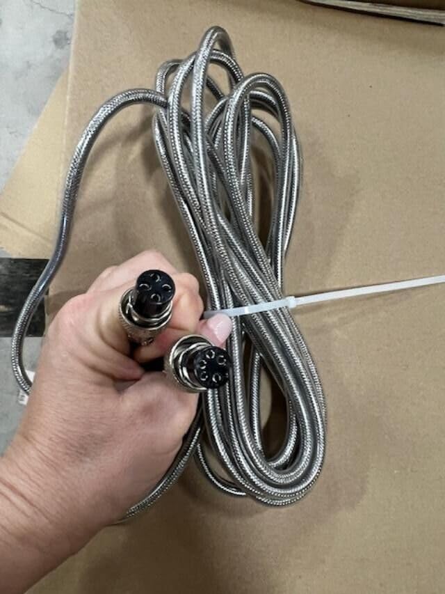 MNM Scales Cable 4+4 15' Stainless Cable nnectors for Ps-In202 Indicator ForPrime Floor Scale