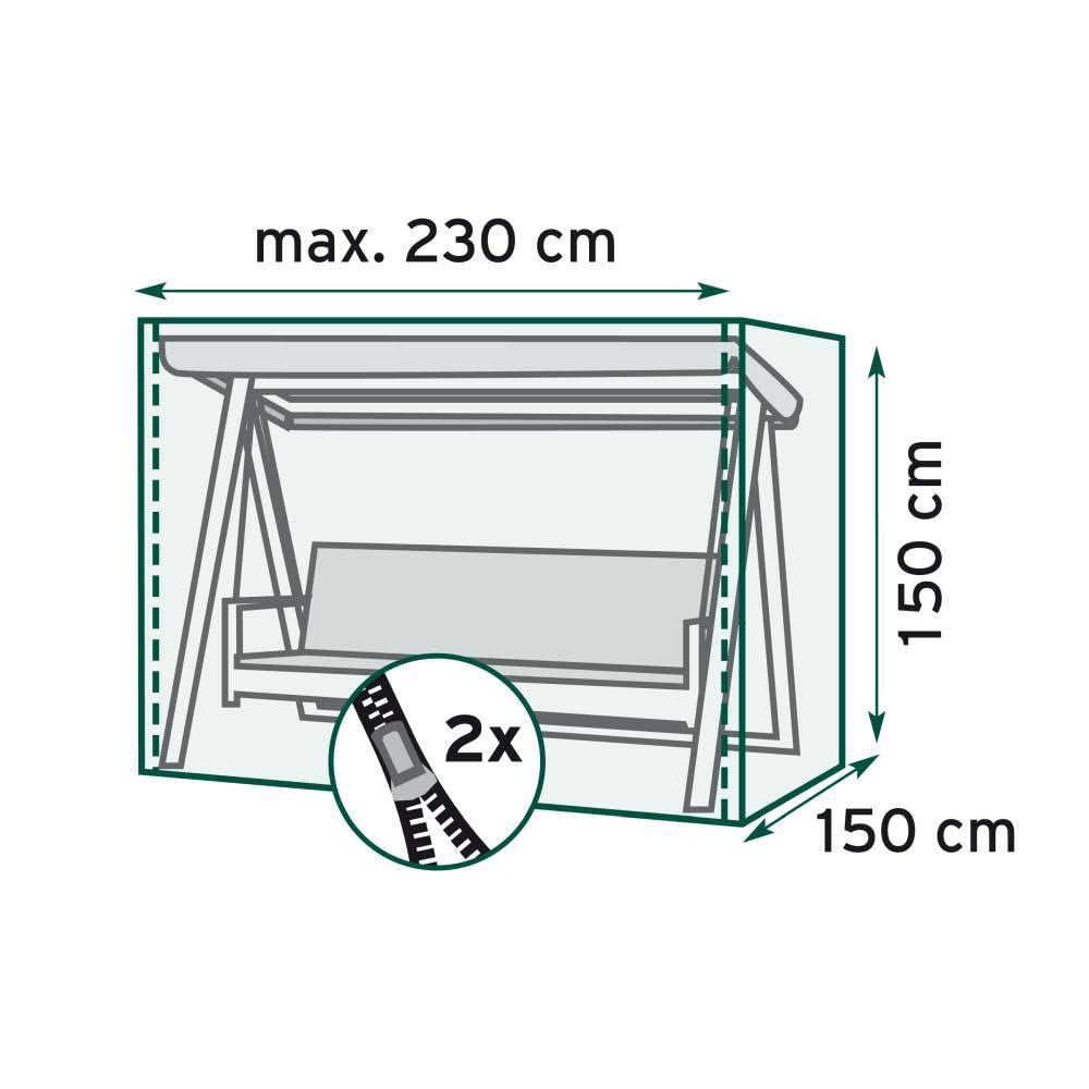TrendLine Schutzhülle Exclusive Hollywoodschaukel 230x150x150 cm Abdeckung Hülle