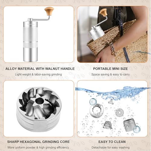 NewlukPro M6 Hexagonal Burr Grinder