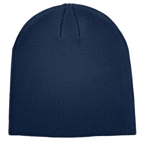 vidsel 100% Cotton Beanie Hat for Men Women - Soft Unisex Winter Knit Skull Cap, Stretch Fashion...