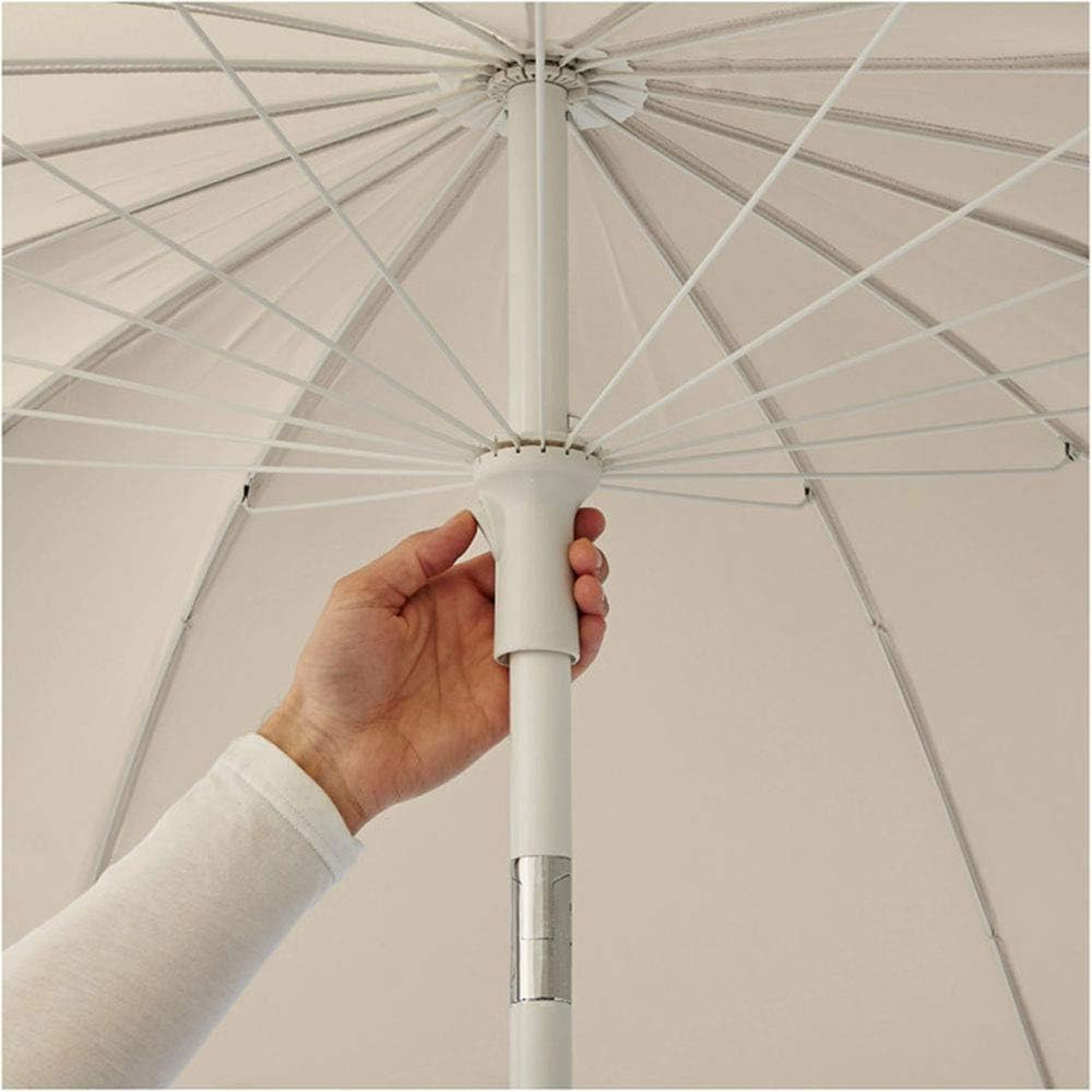Parasole Parasol Ogrodowy Z Rurki Stalowej 2 M/6,5 Stopy Parasol Plażowy Z Mechanizmem Przechylania Parasol Ogrodowy Z Włókna Poliestrowego Parasol Ogrodowy(Without-Base)