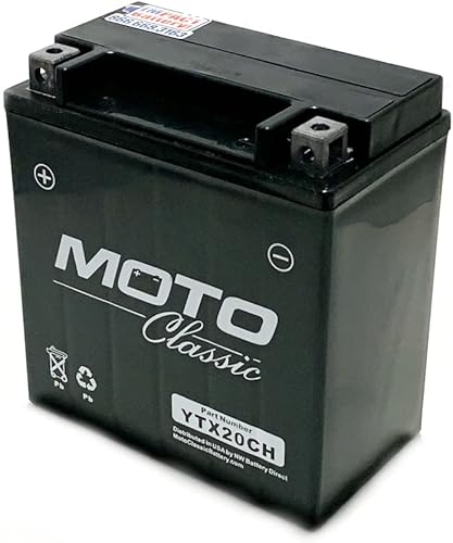 Miniatura 7 de MotoClassic YTX12 - Batería de repuesto sellada AGM de alto rendimiento de 12 V, 12 Ah, 220 CCA - Batería YTX12 - Reemplazo confiable para baterías