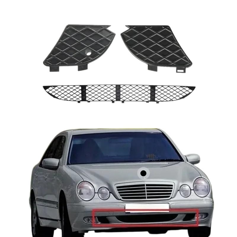 Grille antibrouillard pour pare-choc Mercedes W210 E320 E430 1998-2003