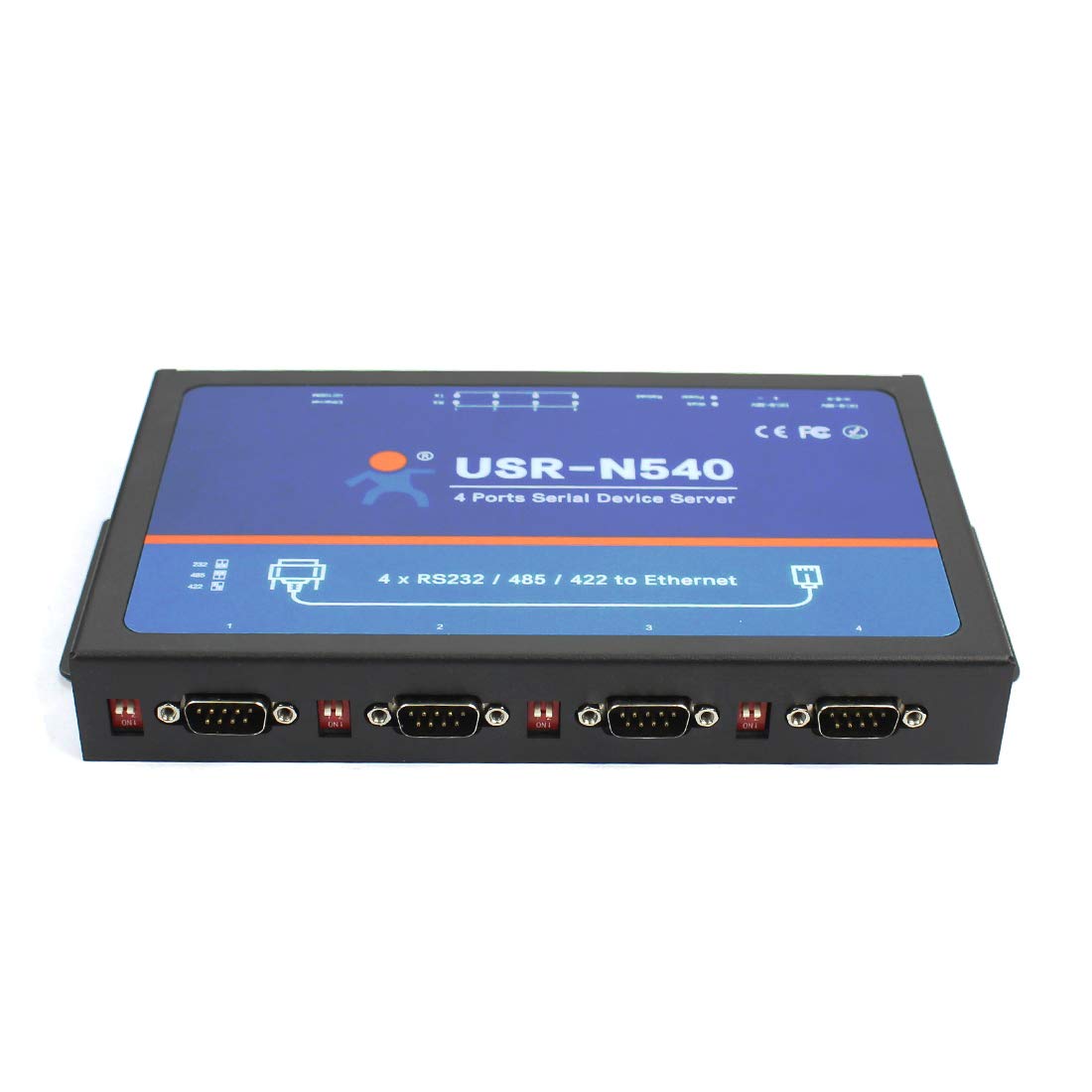 Convertidor de 4 puertos serie RS232/RS485/RS422 a Ethernet