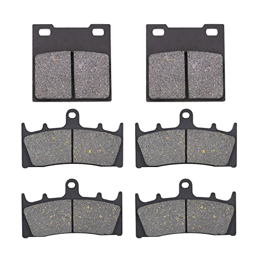 AHL Front and Rear Brake Pads Set for Suzuki GSX1300 R Hayabusa 1999-2007 GSF1200 SK/K Bandit 2001-2005 GSXR750 W/T/V/X 1996-1999 /GSXR 600 1997-2003/TL1000S 1997-2001 (Semi-metallic)