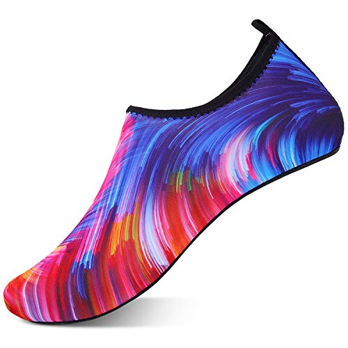 TcIFE Badeschuhe Damen Herren Aquaschuhe Wasserschuhe Strandschuhe Schwimmschuhe Surfschuhe Barfuß Schuhe für Wassersport Beach Pool Surfen Yoga