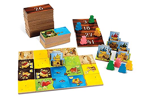 Image of Tickles Kingdomino Strategy & War Board Game for Family Kids Adults (Age: 8+ || Number of Players : 2-4)