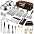 35PCS Griddle Accessories Kit, Flat Top Grill Accessories Set for Blackstone and Camp Chef, Grill Spatula Set with Enlarged Spatulas, Basting Cover, Scraper for Outdoor Barbecue