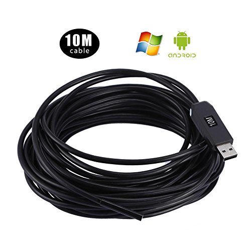 Câmera de inspeção de boroscópio USB à prova d'água de 5,5 mm Vanpower com 6 luzes de baixa luminos