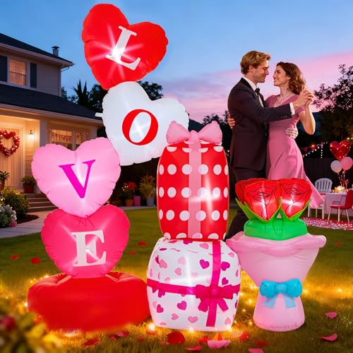 6 FT Inflatable Valentine Day Outdoor Decorations Valentine's Day Inflatable