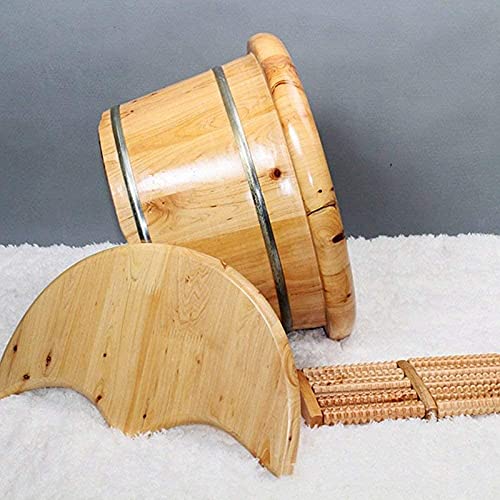 Spa de pies de madera con tapa y espuma gruesa miniatura 3