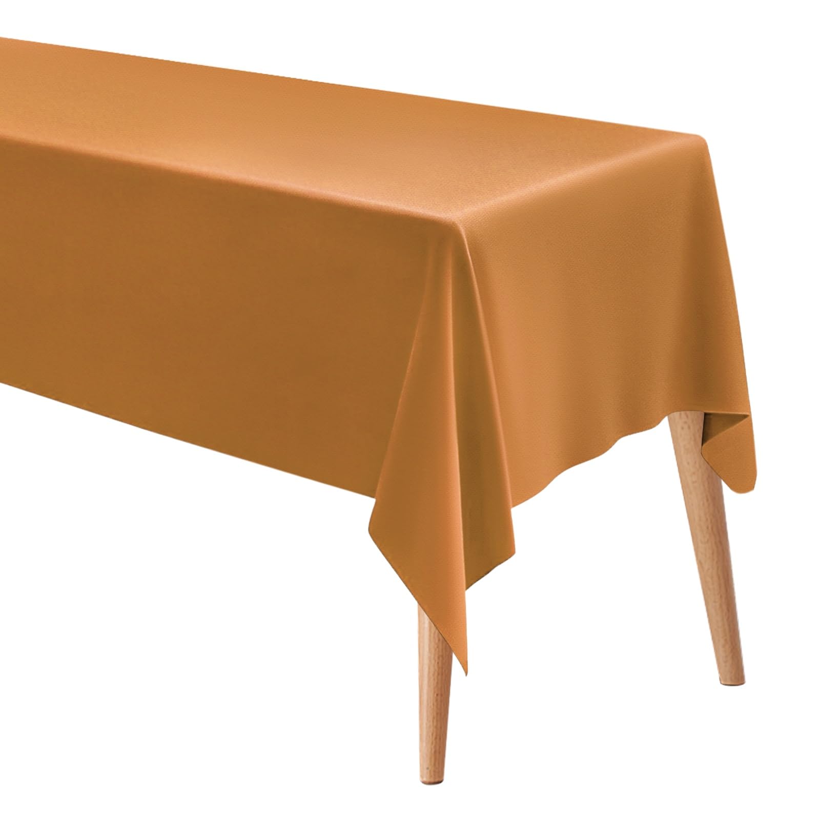 M METERXITY Rectangle Tablecloth, 60 x 120 Inch Thickened Waterproof Polyester Table Cloth for Banquets/Buffet/Parties/Wedding, Anti-Wrinkle Washable Decorative Table Cover [Coffee]
