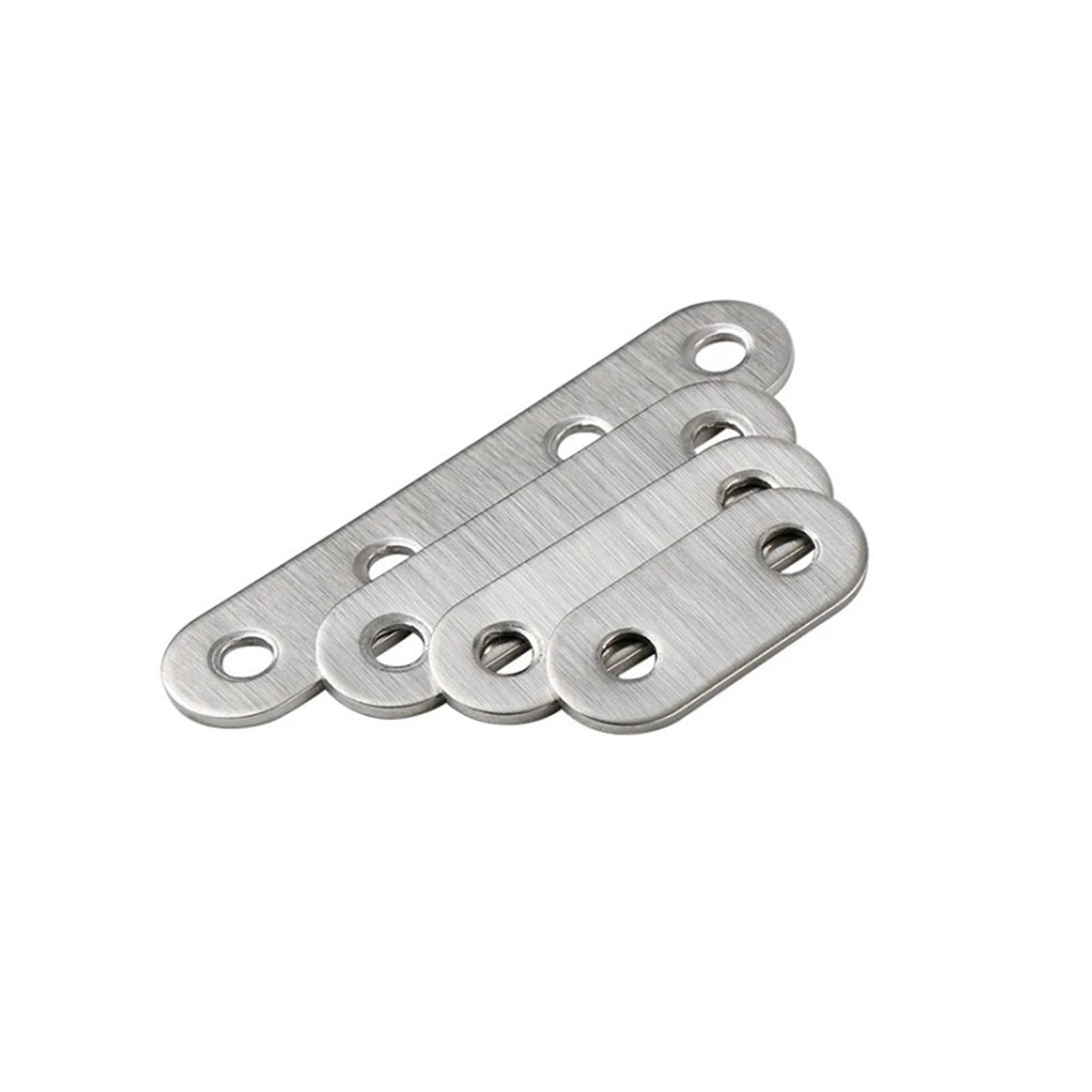 Placa de conexión de fijación for reparación de muebles, soporte recto de acero inoxidable(300x25x4.0mm)