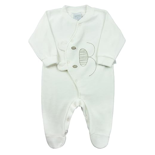 Macacão Bebê Plush Urso com Orelhas Soltas - Natural