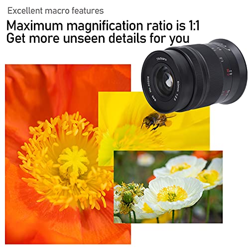 VBESTLIFE Kamera-Halbformat-Makroobjektiv, Objektiv mit großer Blende 60 mm F2.8 II M43-Bajonett-Objektiv mit manueller Fokussierung, mit weichem Unschärfeeffekt, für E-PM1 E-PM2-Kamera – Bild 5