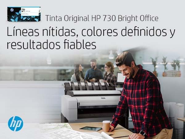 Miniatura 2 de HP Cartucho de tinta gris 730 300-ML