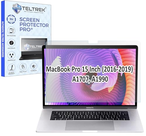 Image of ScreenGuard Compatible With MacBook Pro 15 Inch (2016-2019) A1707, A1990 Flexible Fiber 9H Hardness Screen Protector Not a Tempered Glass,