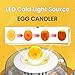 DEZHXHE 18 Egg Incubators for Hatching Eggs, Automatic Egg Turner and Egg Candle Tester, 360 Degree View, Farm Poultry Egg Incubator for Chicken Duck Goose Quails Eggs