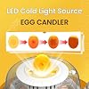 8 Egg Incubators for Hatching Eggs, Incubator for Chicken Eggs 360 Degree View, Automatic Egg Turner and Egg Candler, Farm Poultry Egg Incubators for Chicken Duck Goose Quails Eggs