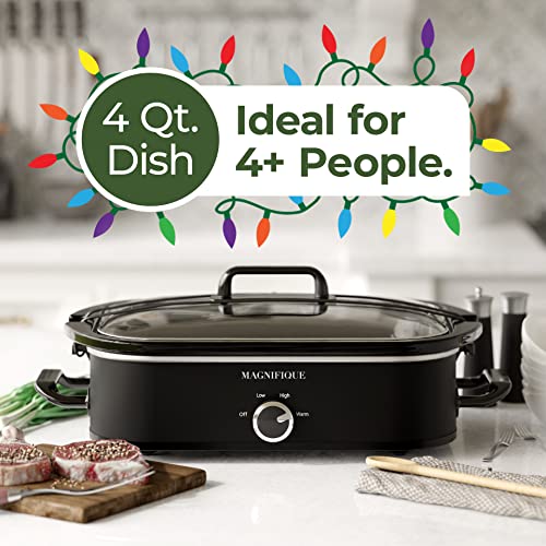 Magnifique-4-Quart-Slow-Cooker-with-Casserole-Manual-Warm-Setting-Perfect-Kitchen-Small-Appliance-for-Family-Dinners-Dishwasher-Safe-Crock-Black