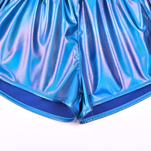 Image of Perfashion Girls Metallic Shorts Sparkly Shiny Hot Pants Gold /Silver /Pink Outfit