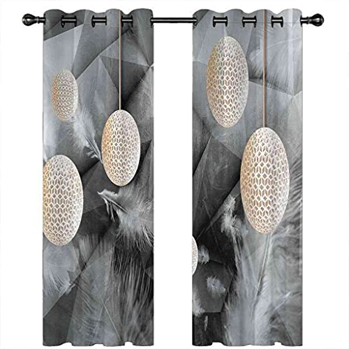 Rideau thermique isolant phonique badminton blanc à oeillets - 5