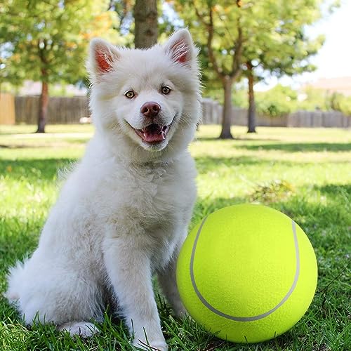 Zerodis 9,5' großer Tennisball, Haustierspielzeug, Mega-Jumbo-Hundespielzubehör, Spaß beim Outdoor-Sport, Strand-Cricket
