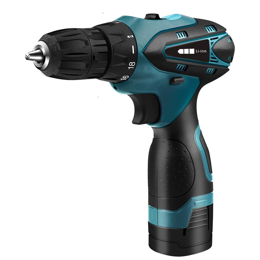 Trapano Avvitatore a Batteria Professionale da 16,8 V, cacciavite Elettrico, Coppia Massima 32 NM, Utensili per la Lavorazione del Legno Fai da Te a 2 velocità con batterie agli io