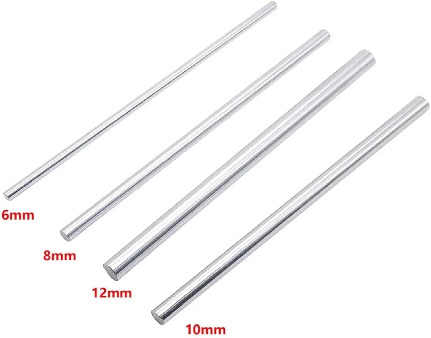 Side Mount Ball Bearing Drawer Rails 1pc 8mm 150mm 200mm 250mm 300mm 350mm 400mm 500mm Linear Shaft 3D Printer Parts 8mm 400mm Cylinder Chrome Plated Liner Rods Axis(500mm)