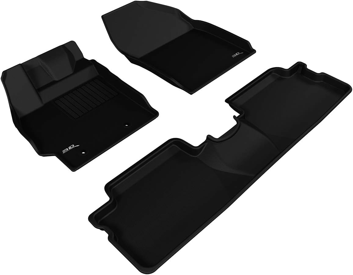 3D MAXpider Custom Fit Kagu Floor Mat (Black) Compatible with Scion XB 2013-2015 - Full Set
