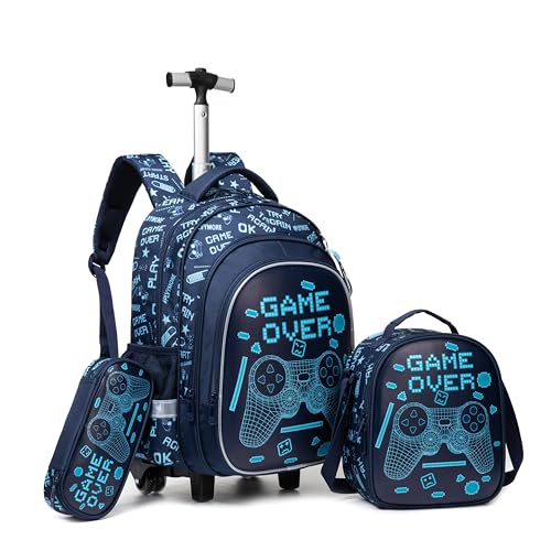 Meetbelify Boys Rolling Backpack