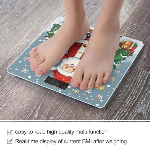 Báscula digital de baño con vidrio templado y pantalla LCD miniatura 5