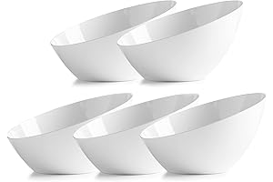 Angled Plastic Candy Serving Bowls for Buffet Table