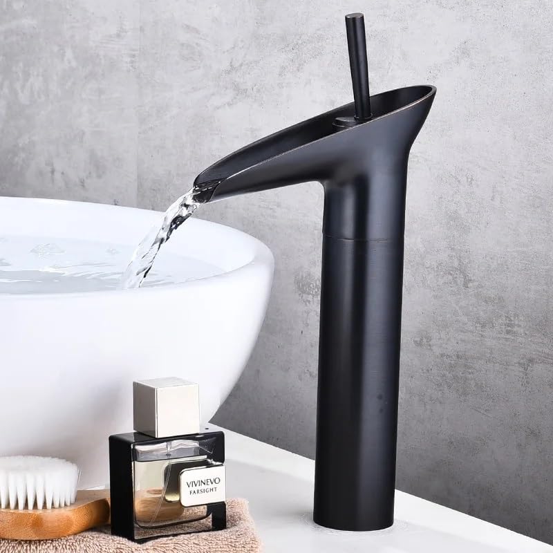 Jednootworowa bateria umywalkowa, nowoczesna bateria łazienkowa z regulacją wody zimnej i ciepłej, wykończenie w chromie, elegancka modernizacja toaletki, łatwa w montażu i konserwacji, odpowiednia