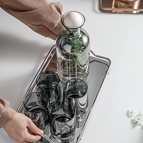 Set de jarra y vasos de vidrio resistente al calor 1.2L miniatura 6