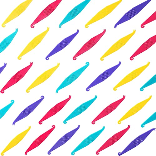 UCUNJIA 50 Pièces Placers Élastiques en Caoutchouc Placers Élastiques en Plastique Jetables pour Bandes Bretelles, Multicolore Cover
