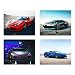 Insire Sports Car Poster Prints | Set of Four (10 inches x 8 inches) Super Car Prints | Lamborghini Aventador | Bugatti Divo | Ferrari 458 | Mclaren 570s | Wall Art Gift | Set 1
