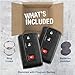 KeylessOption Key Fob Replacement for 2004 2005 2006 2007 2008 2009 Toyota Prius Remote, 3-Button MOZB21TG, Programming Guide Included