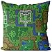 Produktbild VOID Hyrule Kissenbezug Kissenhülle Outdoor Indoor link SNES n64 Past Ocarina of time Wind Waker, Kissen Größe:40 x 40 cm