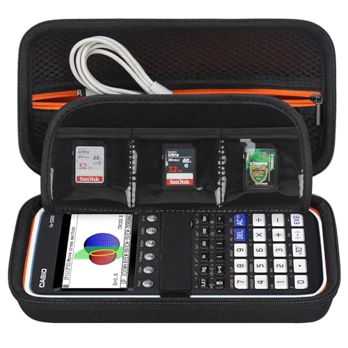 Elonbo Carrying Case for Casio fx-CG50 PRIZM/Casio fx-9750GIII Color Graphing Calculator/ 991ES Plus/ 991CW/ 115ES Plus/ 300ES/ 300MS Standard Advanced Scientific Calculator, Black